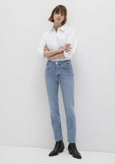 Mavi Vıola Mid İndigo Premium Blue Slim Straight Normal Be lDüz Paça Kadın Jean Pantolon 101048-91000 - 3