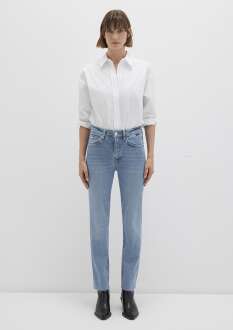 Mavi Vıola Mid İndigo Premium Blue Slim Straight Normal Be lDüz Paça Kadın Jean Pantolon 101048-91000 - 4