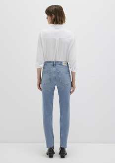 Mavi Vıola Mid İndigo Premium Blue Slim Straight Normal Be lDüz Paça Kadın Jean Pantolon 101048-91000 - 5