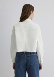 Mavi Vivi White 90's Kadın Jean Gömlek 1210244-86440 - 4
