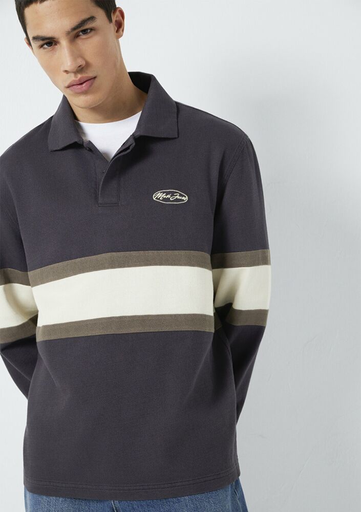 Mavi Yarı Fermuarlı Gri Loose Fit Erkek Sweatshirt 0S10575-70101