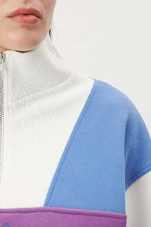 Mavi Yarım Fermuarlı Kadın Sweat 1S10011-85908 - 5