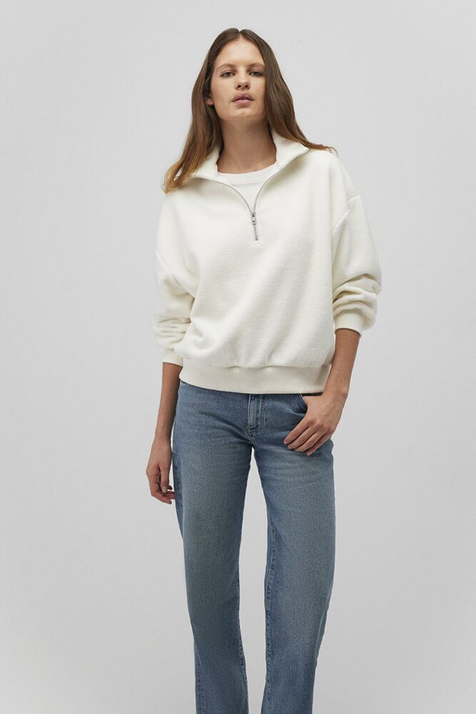 Mavi Yarım Fermuarlı Kadın Sweat 1S10244-80194 - 2