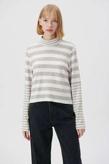 Mavi Yüksek Yaka Kadın Sweat 1612034-85882 - Mavi (1)