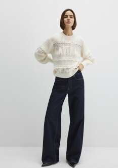 Mavi Yuvarlak Yaka Kadın Kazak 1710881-80194 - Mavi (1)