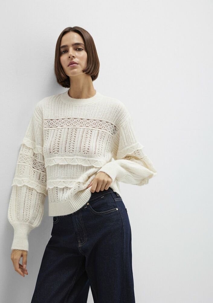 Mavi Yuvarlak Yaka Kadın Kazak 1710881-80194