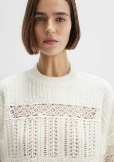 Mavi Yuvarlak Yaka Kadın Kazak 1710881-80194 - 5