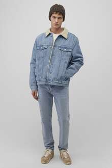 Mavi Zander Classic Denim Suni Kürklü Açık Mavi Jean Ceket 0111214-88554 - 2