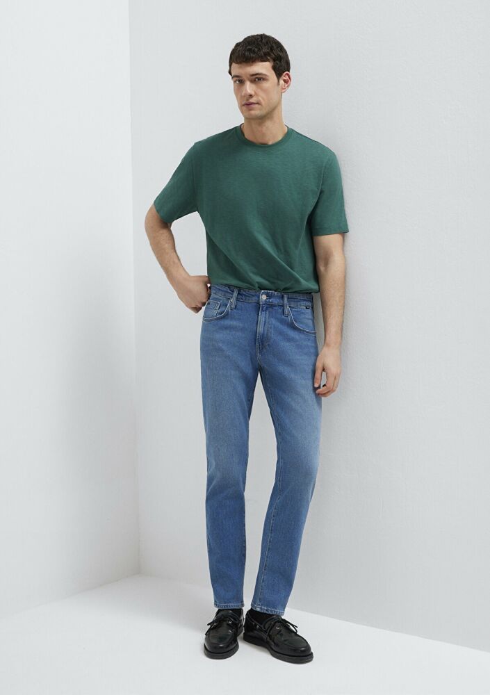 Mılan Milan Classic Denim Indigo Mavisi Tarapet Erkek Jean Pantolon 00810A1722 (1)