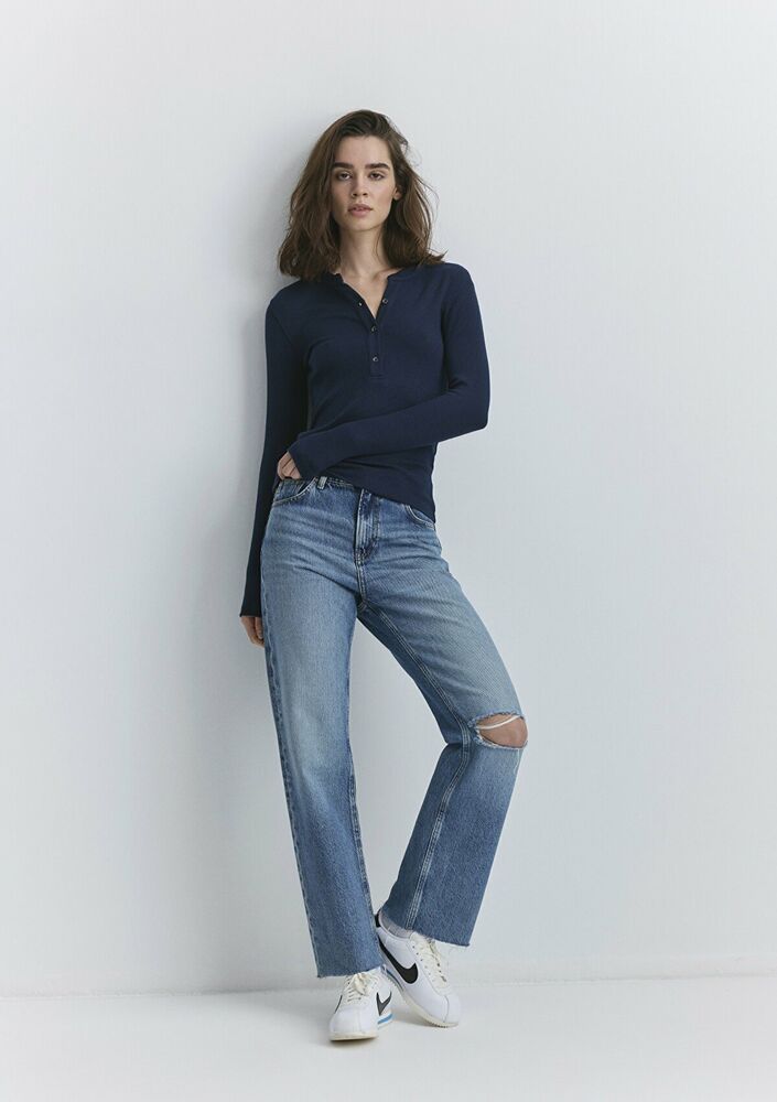 Navi Barcelona Mid Blue Collega Kadın Jean Pantolon 101047-89197 - 1