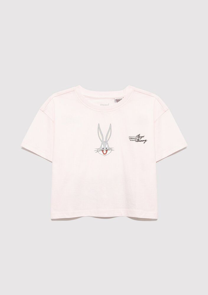 Navi Bugs Bunny Baskılı Çocuk Tişört 7610369-90773 - 1