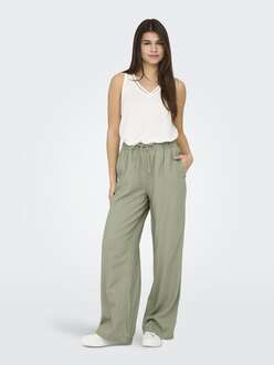 Only Caro Loose Fit Keten Viscos Kadın Pantolon 15291807 - 5