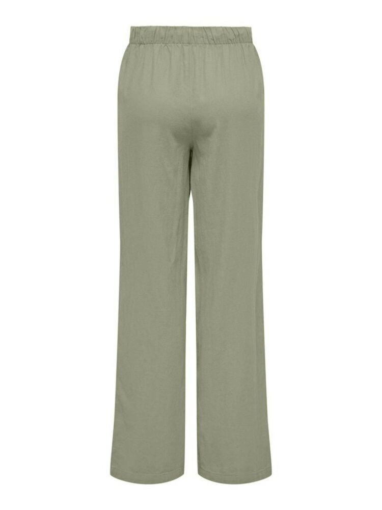 Only Caro Loose Fit Keten Viscos Kadın Pantolon 15291807 (1)