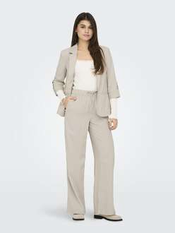 Only Caro Loose Fit Keten Viscos Kadın Pantolon 15291807 - 5