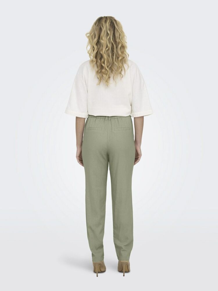 Only Caro Poptrash Kadın Keten Pantolon 15278710 - 4