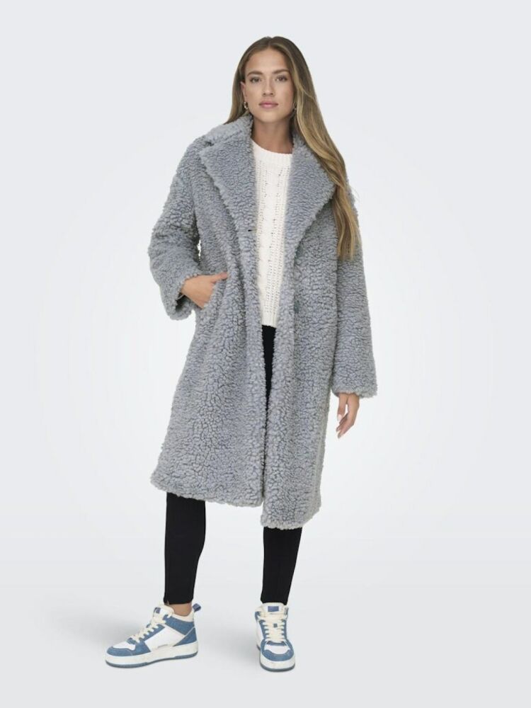 Only Ellıe Sherpa Lon Coat Kadın Mont 15293373 - 4