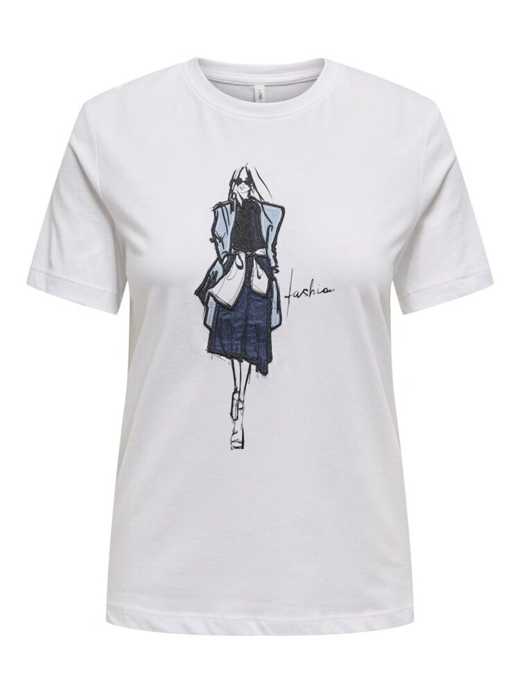 Only Emma Lıfe Regular Fit Kadın Tişört 15329752 - 1