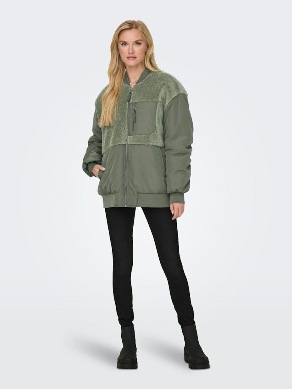 Only Emmy Fleece Bomber Kadın Ceket 15292801 - 3