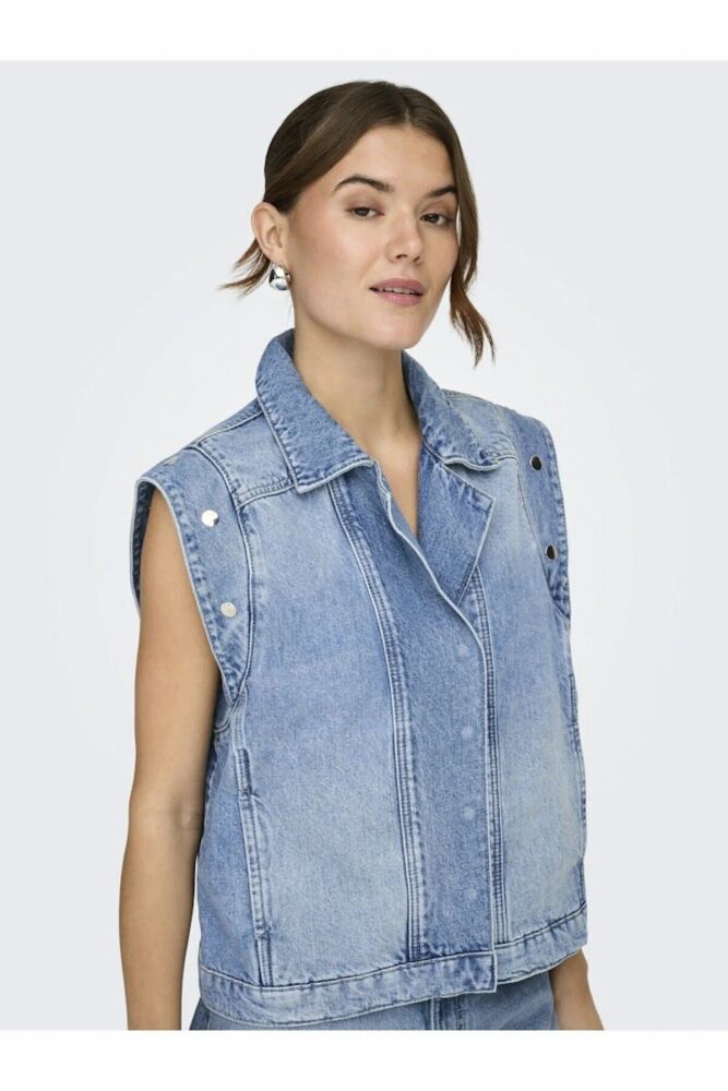 Only Fınley Kadın Jean Yelek 15364325