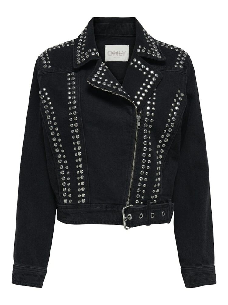 Only Gılla Ls Stud Benim Bıker Kadın Ceket 15300529 - 1