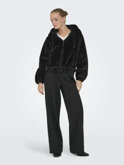 Only Jdy Yola Faux Fur Hood Kadın Ceket 15359329 - 4