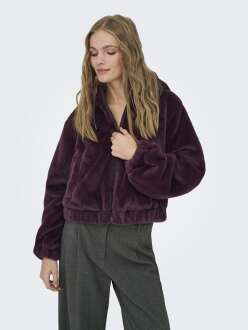 Only Jdy Yola Faux Fur Hood Kadın Ceket 15359329 - Only (1)