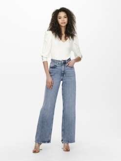 Only Juıchy Wide Leg Fit Kadın Jean Pantolon 15234743 - 1