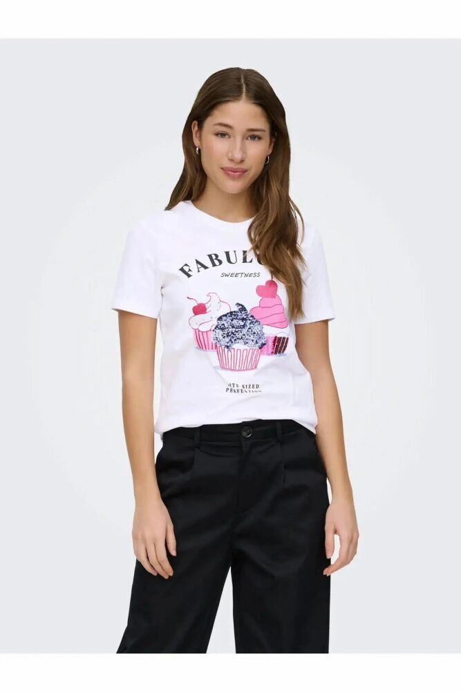 Only Kıta Regular Fit Kadın Tişört 15368885