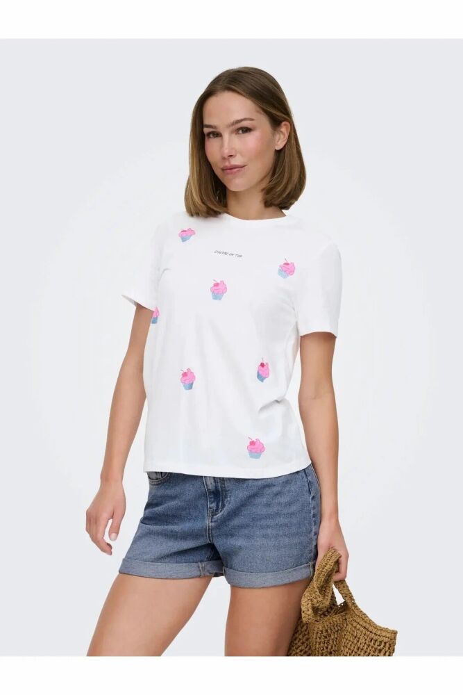 Only Kıta Regular Fit Kadın Tişört 15368885