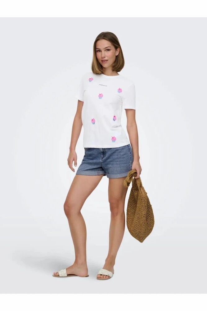 Only Kıta Regular Fit Kadın Tişört 15368885 (1)