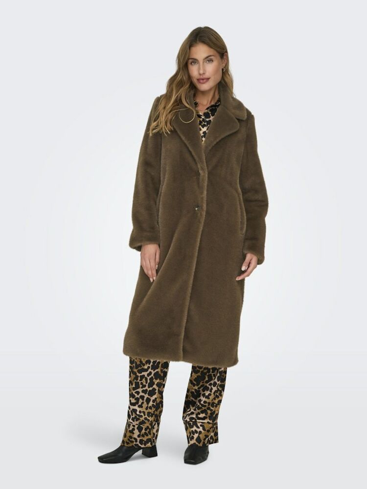 Only Meagan Fur Kadın Uzun Mont 15326004 - 4