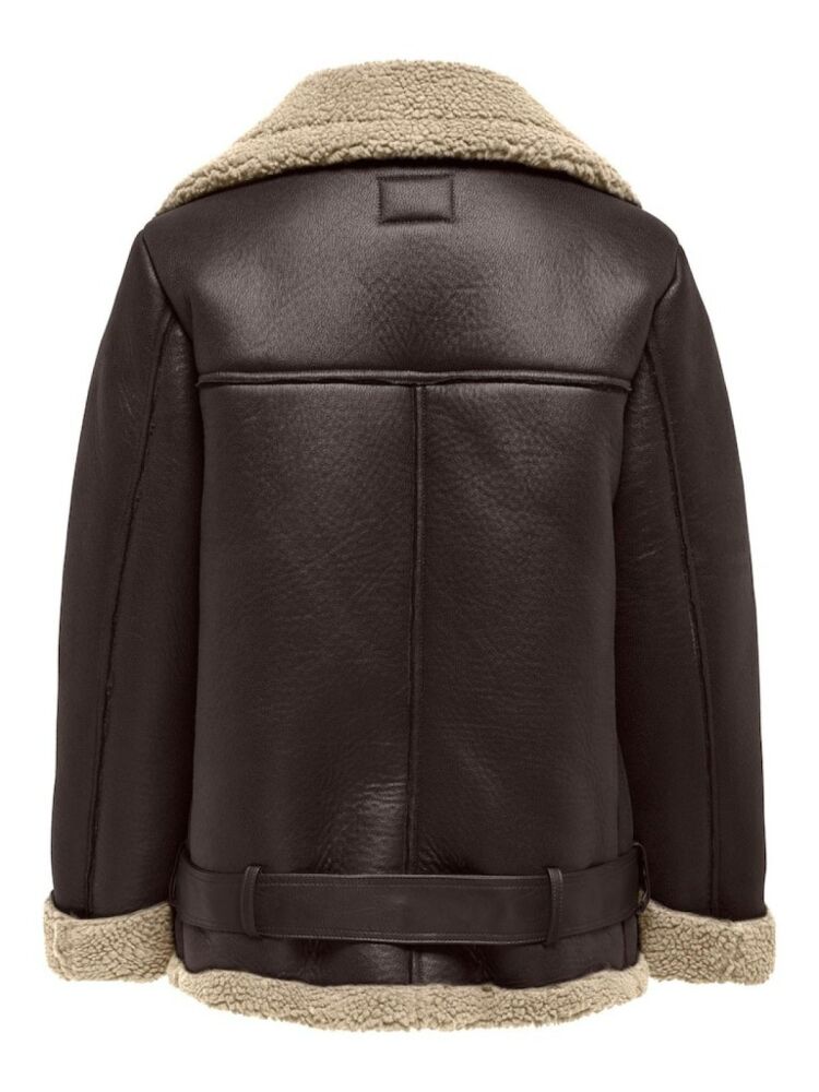 Only New Lıs Faux Leather Avıtor Kadın Ceket 15300262 - 2