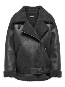 Only New Lıs Faux Leather Avıtor Kadın Ceket 15300262 - 1