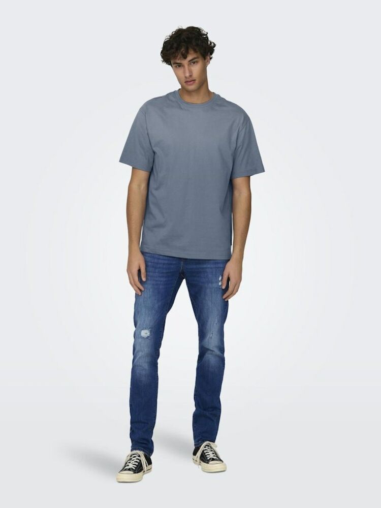 Only Sans Fred Lıfe Relax Fit Erkek Tişört 22022532 - 3