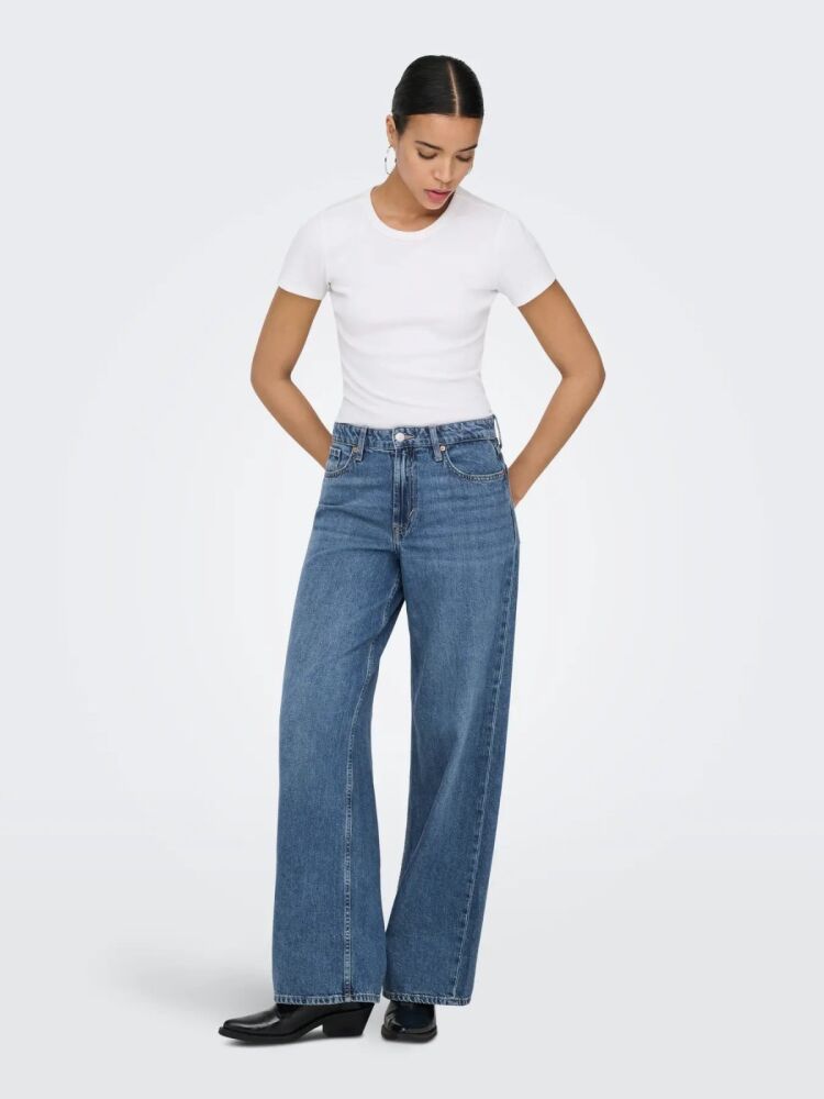 Only Sılky Soft Wide Leg Kadın Jean Pantolon 15369052 (1)
