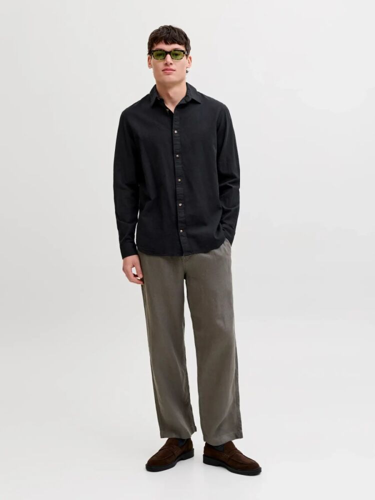 Jack Jones Summer Lınen Blent Regular Fit Erkek Gömlek 12289174 (1)