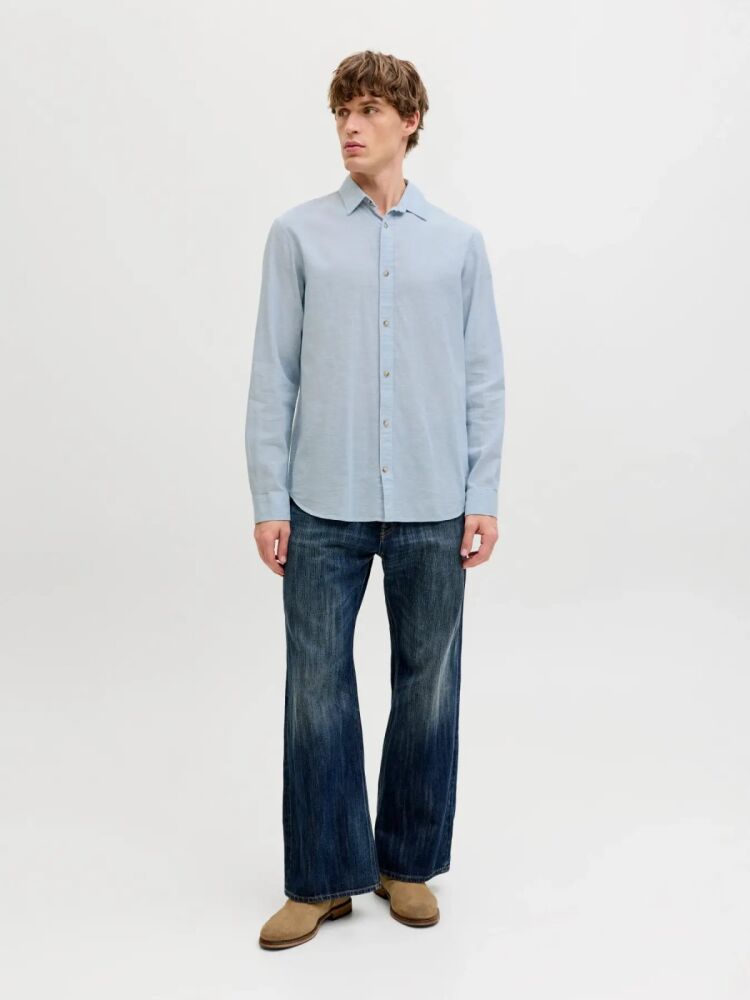 Jack Jones Summer Lınen Blent Regular Fit Erkek Gömlek 12289174 (1)
