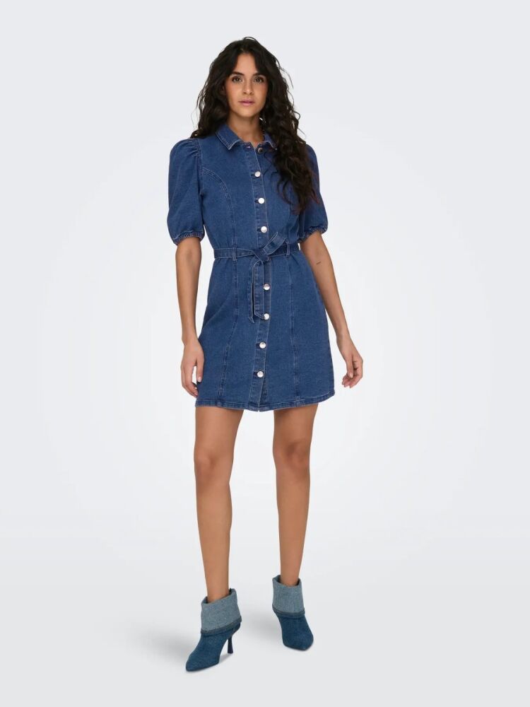 Only Vıbbe Regular Fit Kadın Jean Elbise 15304123 (1)