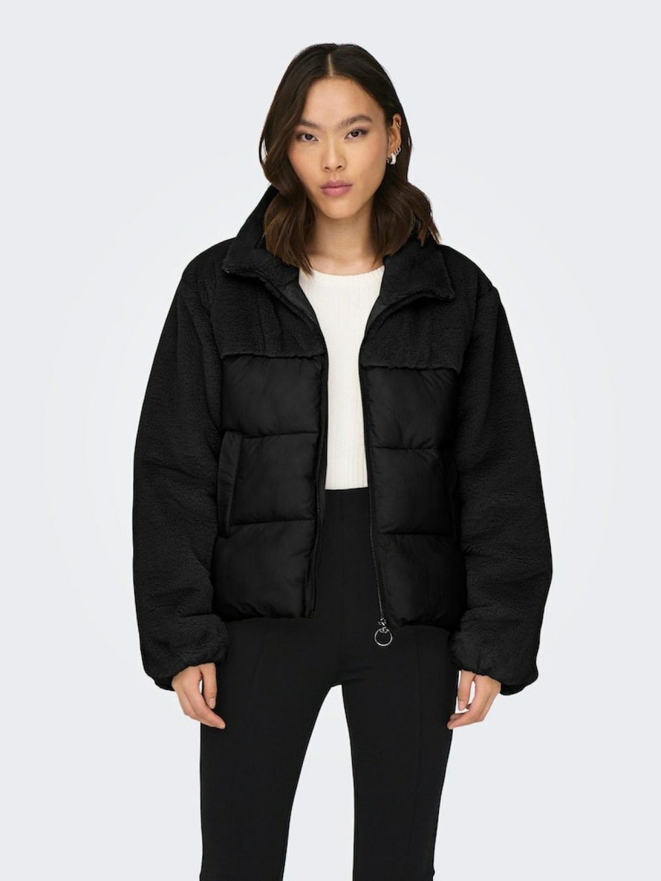 Only Wanja Fur Puffer Mıx Kadın Mont 15292945 - 3