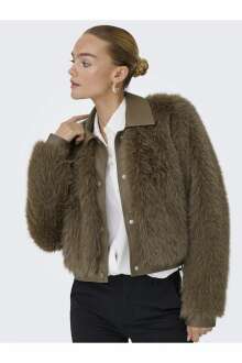 Only Yumı Lıfe Faux Fur Kadın Ceket 15356776 - 4
