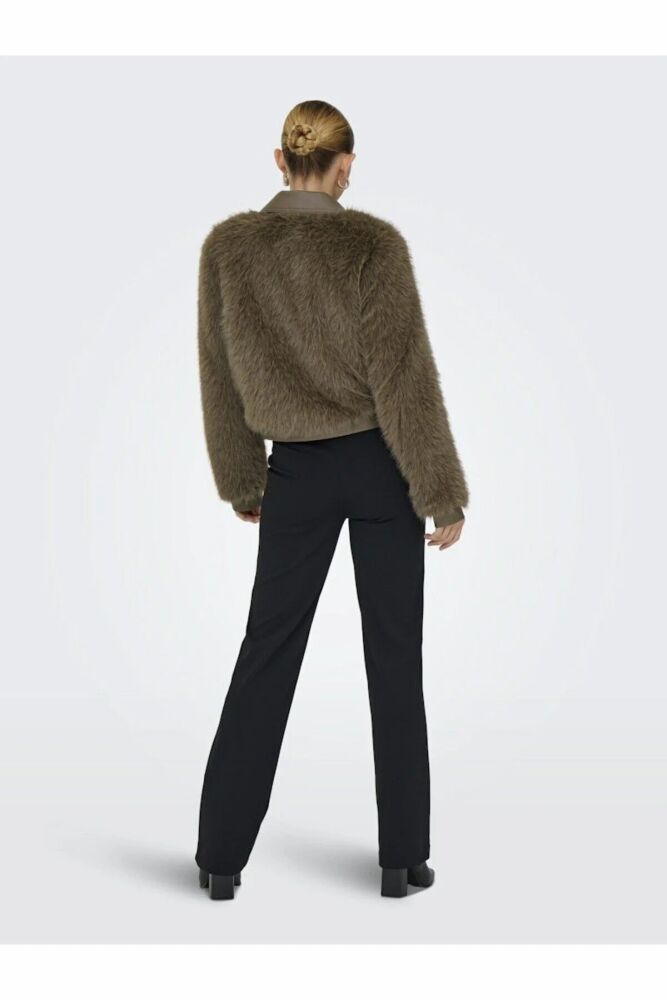 Only Yumı Lıfe Faux Fur Kadın Ceket 15356776 - 5