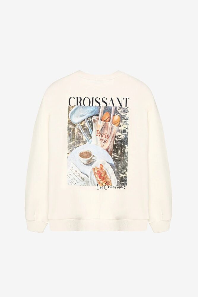 Quzu Baskı Detaylı Kadın Sweatshirt (1)