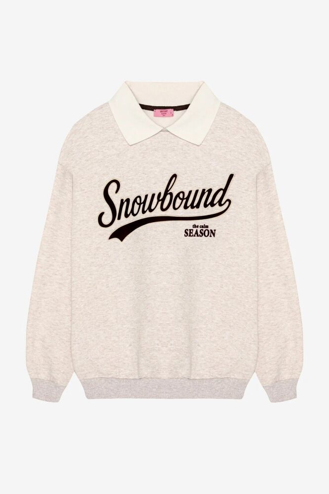 Quzu Baskı Detaylı Kadın Sweatshirt