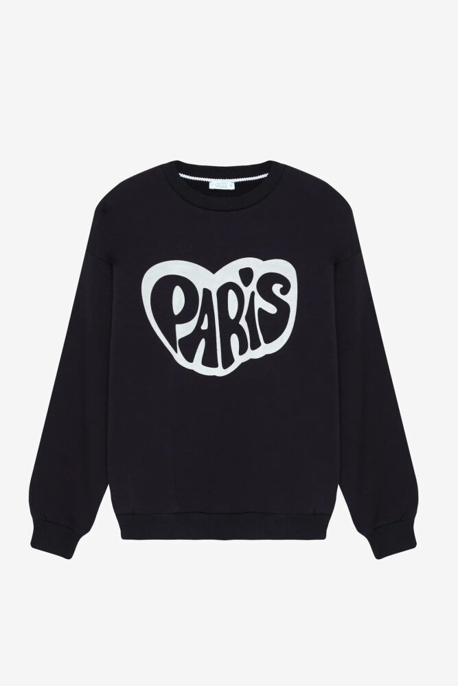 Quzu Baskı Detaylı Kadın Sweatshirt