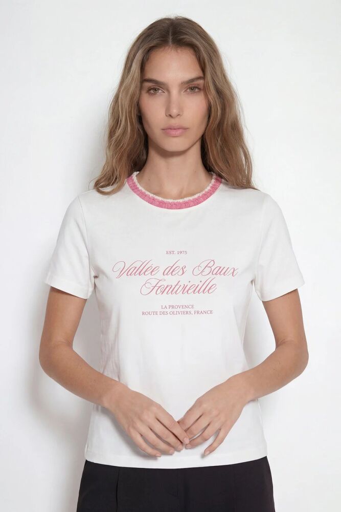 Quzu Baskı Detaylı Kadın T-shirt (1)