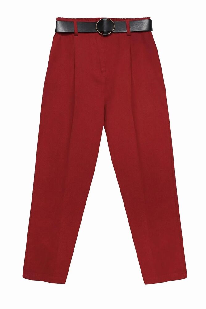 Quzu Beli Kemerli Kadın Pantolon 21K70755 - 1