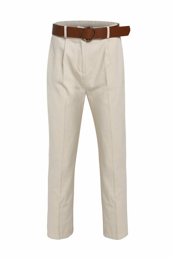 Quzu Beli Kemerli Kadın Pantolon 21K70755 - 2