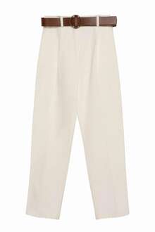 Quzu Beli Kemerli Kadın Pantolon 21K70755 - 1