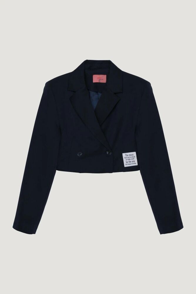 Quzu Biyeli Etiket Detaylı Kadın Ceket 25YCKT00261 - 1