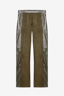 Quzu Çoban Dikiş Detaylı Matchli Kadın Pantolon - Quzu (1)